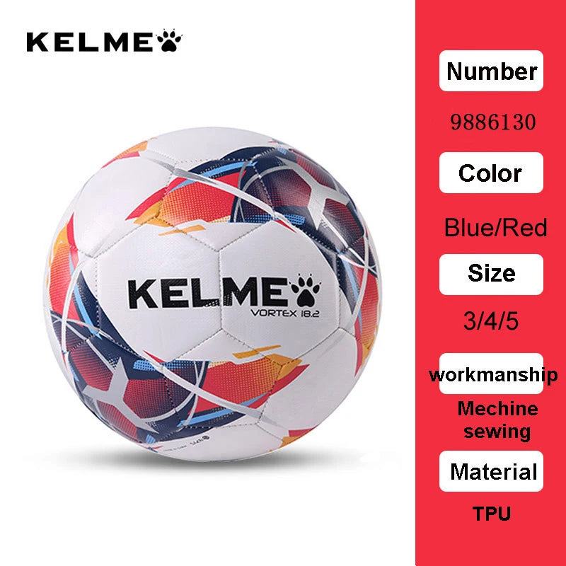 KELME ballon de Football professionnel TPU taille 3 taille 4 taille 5 rouge vert but équipe Match balles d'entraînement Machine à coudre 9886130