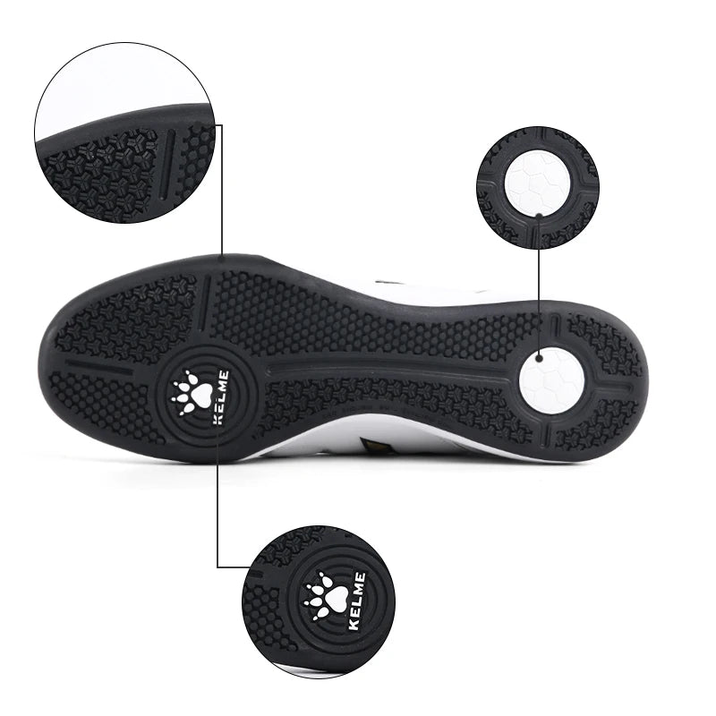 KELME bottes de Football hommes chaussures de Football Original Football en salle blanc baskets chaussures crampons Football Fut
