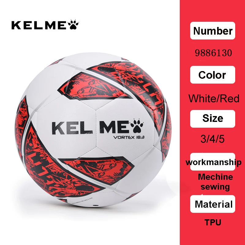 KELME ballon de Football professionnel TPU taille 3 taille 4 taille 5 rouge vert but équipe Match balles d'entraînement Machine à coudre 9886130