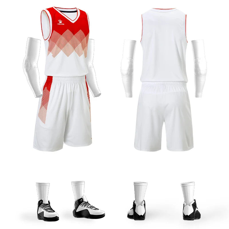 Kelme – combinaisons de basket-ball pour hommes, vêtements de course en plein air, Fitness, entraînement, veste en Jersey, maill