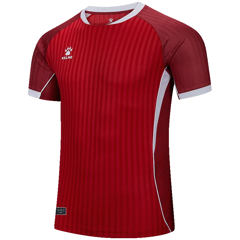 Maillot de football pour homme Kelme, respirant, à séchage rapide, maillot d'entraînement complet à manches courtes, uniforme d'entraînement personnalisé