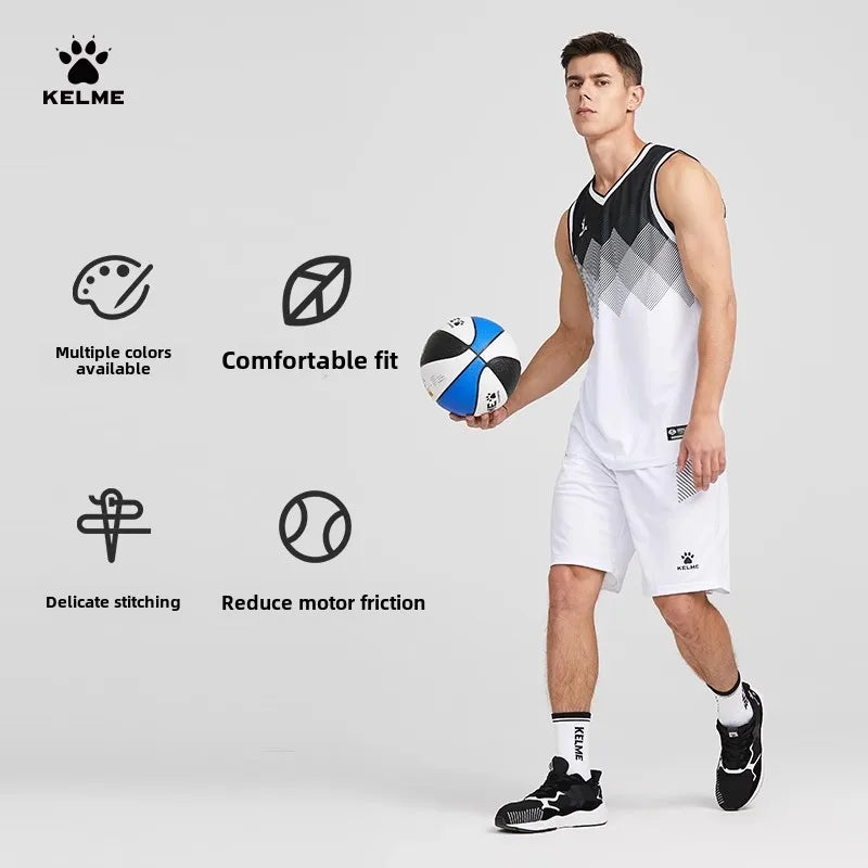 Kelme – combinaisons de basket-ball pour hommes, vêtements de course en plein air, Fitness, entraînement, veste en Jersey, maill