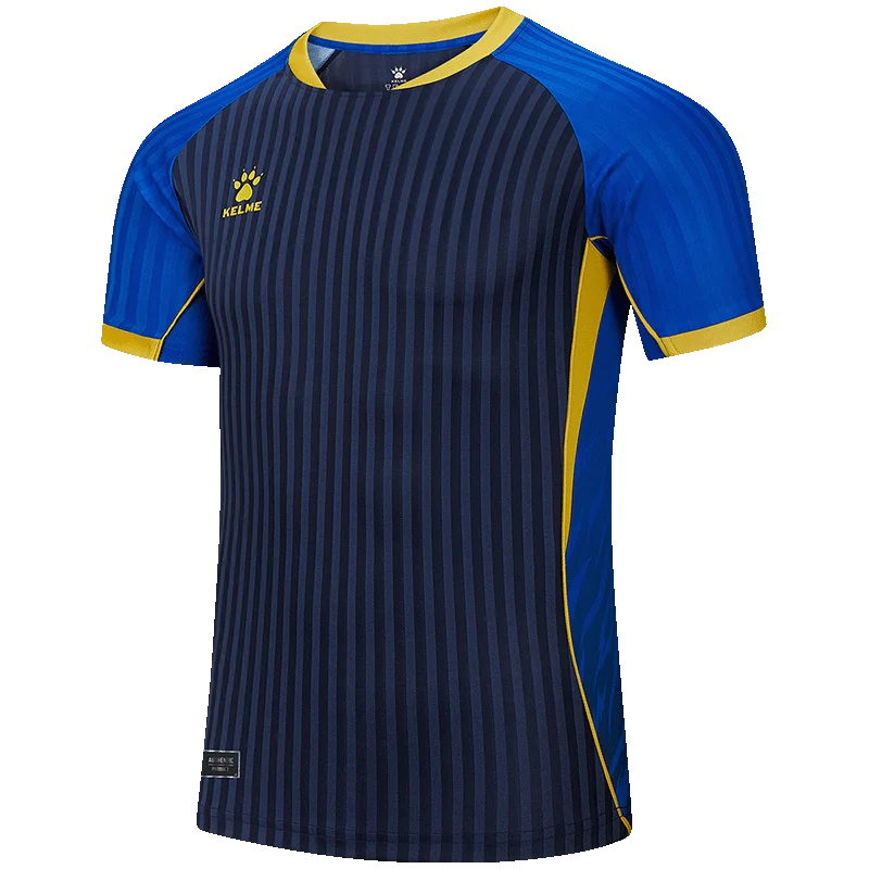 Maillot de football pour homme Kelme, respirant, à séchage rapide, maillot d'entraînement complet à manches courtes, uniforme d'entraînement personnalisé