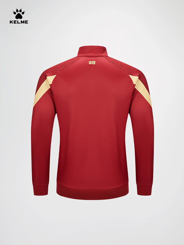 Kelme-Manteau coupe-vent pour homme, veste d'entraînement de football, série Qatar, sports de plein air, course à pied, fitness,