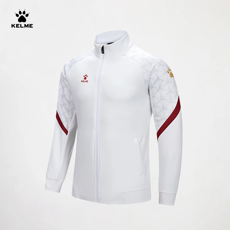 Kelme-Manteau coupe-vent pour homme, veste d'entraînement de football, série Qatar, sports de plein air, course à pied, fitness,