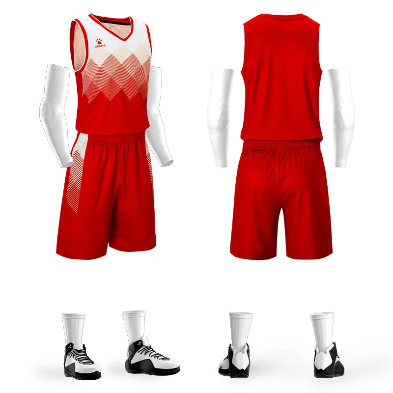 Kelme – combinaisons de basket-ball pour hommes, vêtements de course en plein air, Fitness, entraînement, veste en Jersey, maill