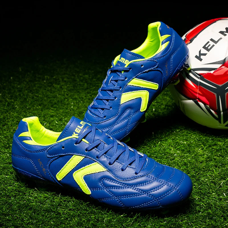 KELcloser FG-Chaussures de football coordonnantes pour homme, baskets en peau de vache, originales, professionnelles, pour l'entraînement sportif, ZX80011018