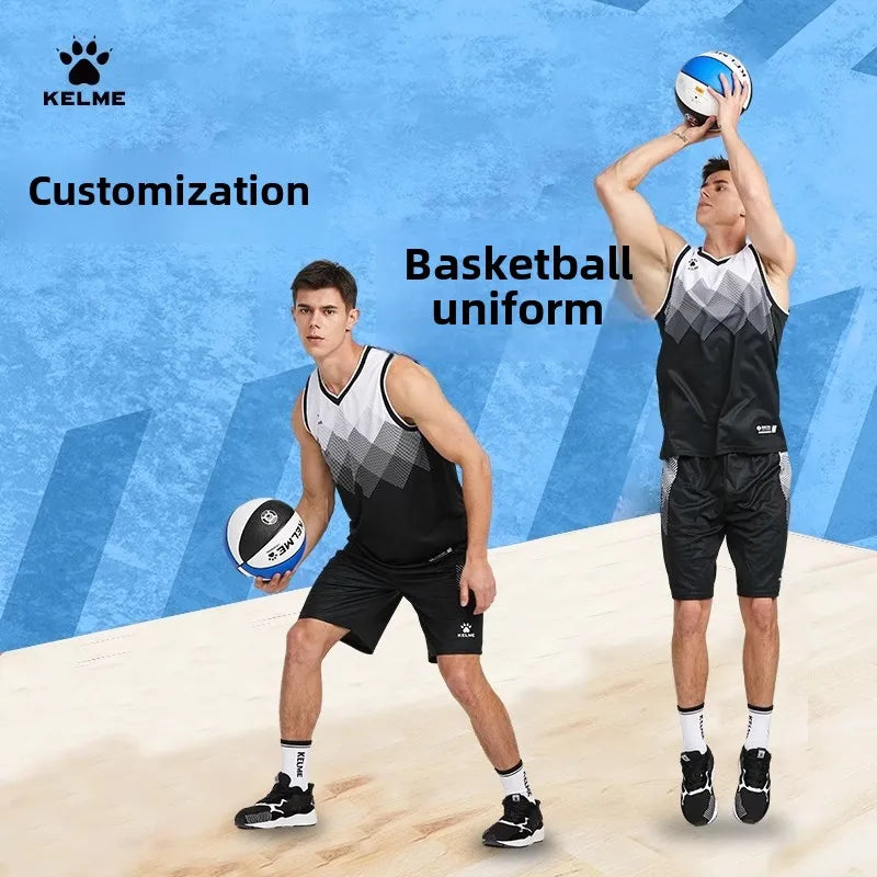 Kelme – combinaisons de basket-ball pour hommes, vêtements de course en plein air, Fitness, entraînement, veste en Jersey, maill