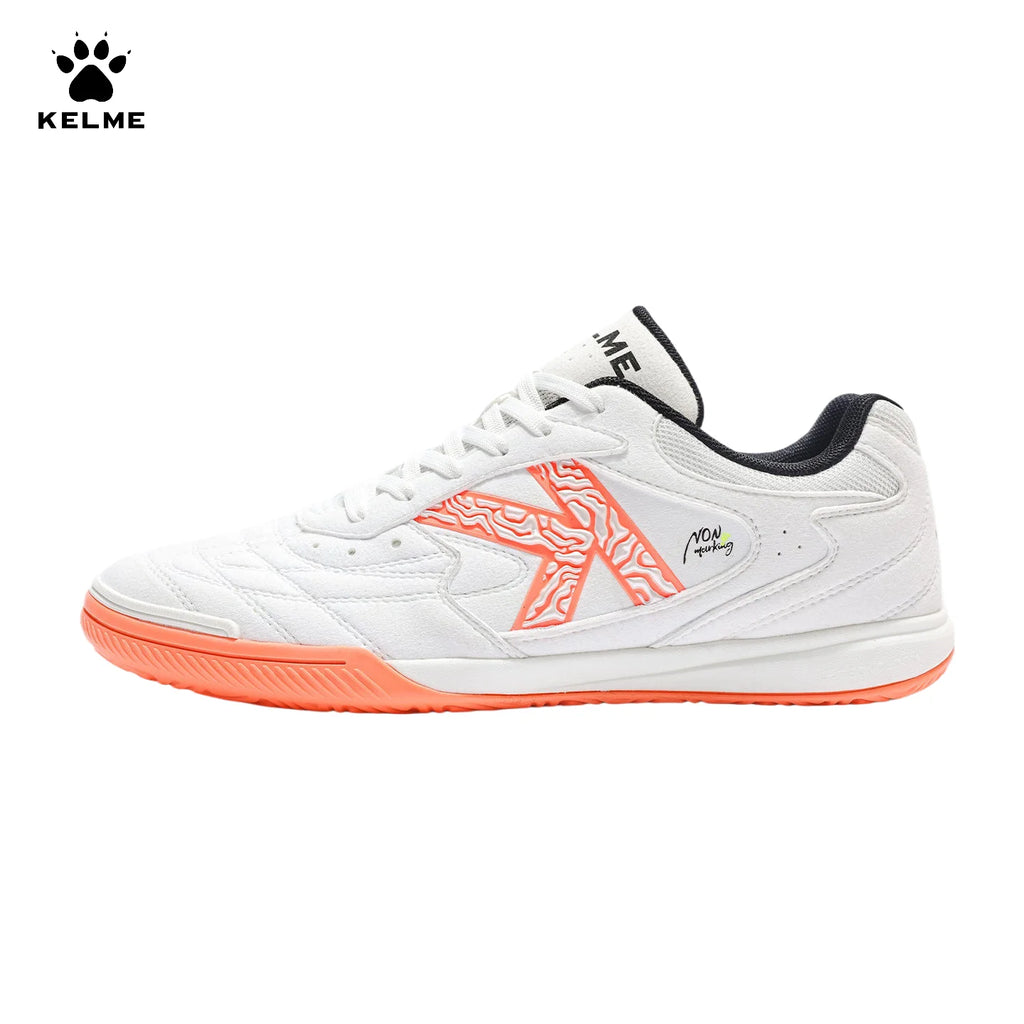Chaussures de football en salle Kelme pour adultes, semelle plate, pour jeunes, matchs, entraînement, crampons de football, baskets de futsal pour hommes
