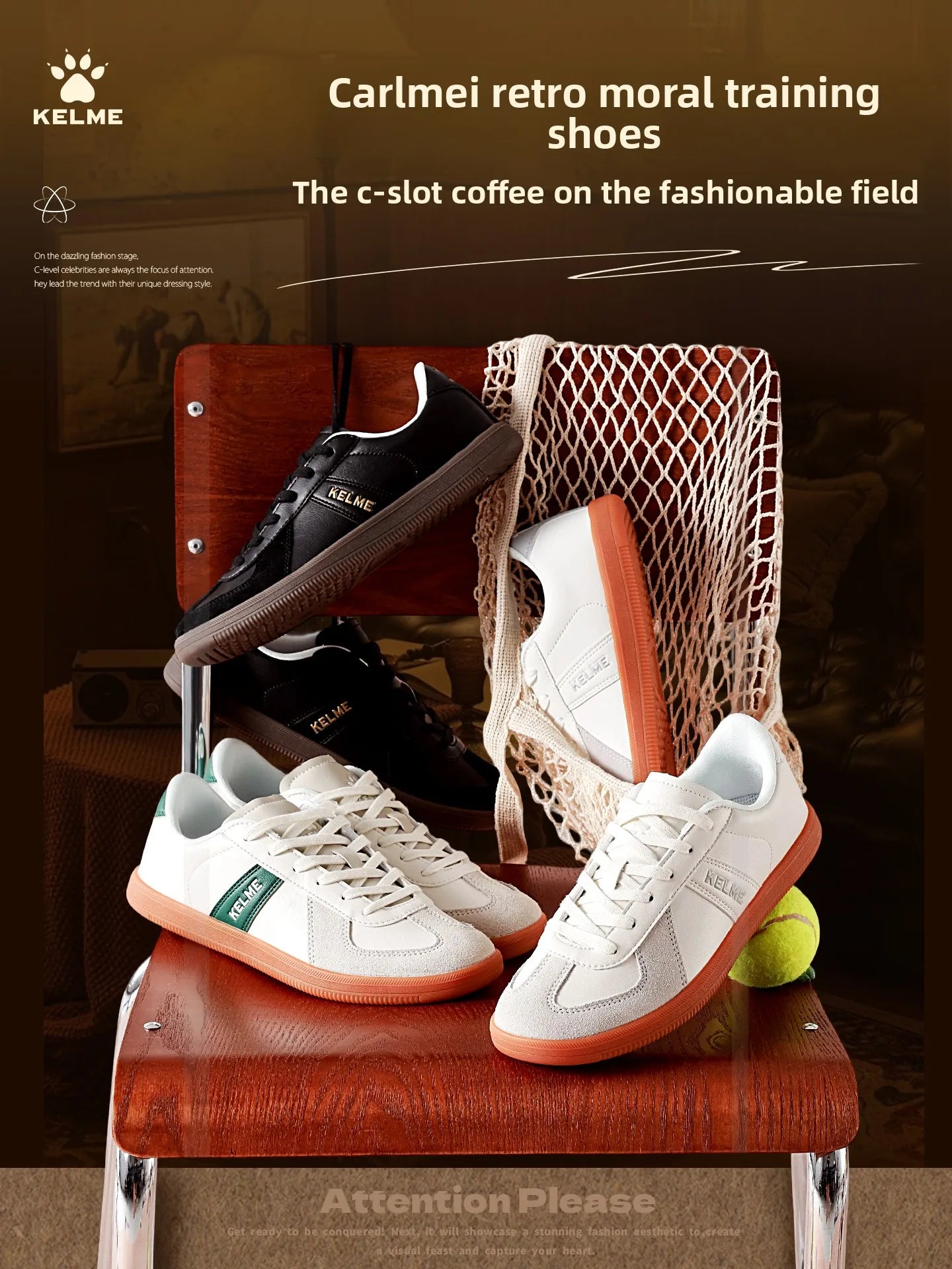 Kelme chaussures d'entraînement chaussures pour hommes rétro t-head board chaussures femmes coupe basse à semelles fines chaussures de sport et de loisirs