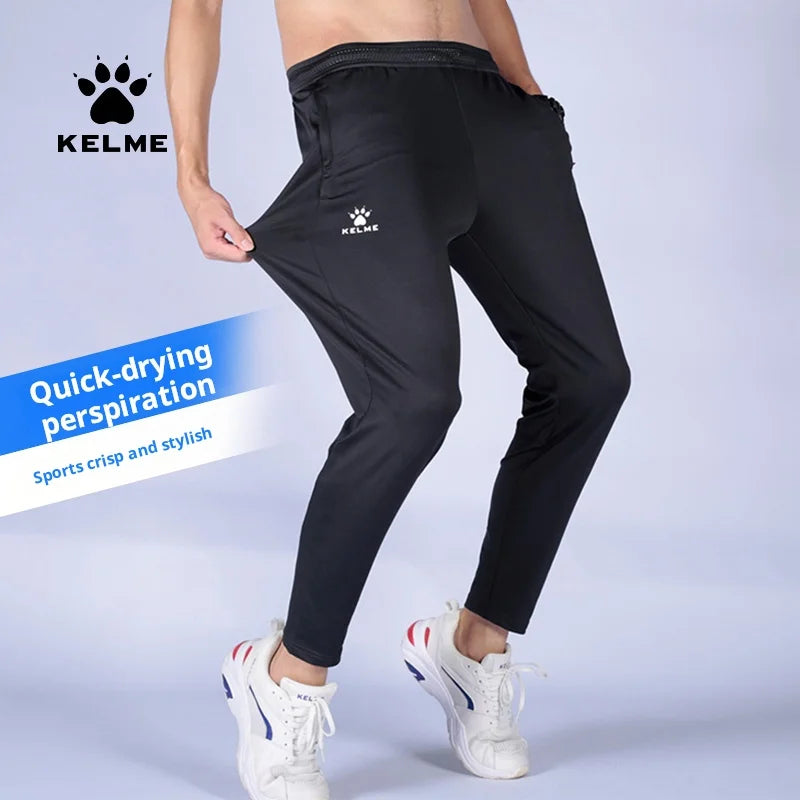 Kelme – Leggings extensibles pour hommes, pantalons de sport de course en plein air, d'entraînement de Football, à séchage rapide, pour adultes, Camping, randonnée